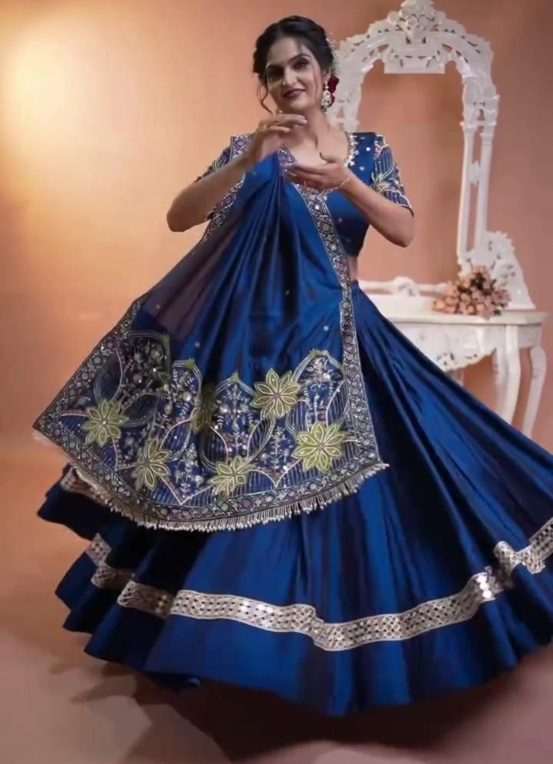 Royal Blue Celebration Lehenga